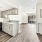 Spacious kitchen and dining room with built in cabinetry